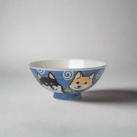 Rice Bowl Shiba Dog 14.2cm