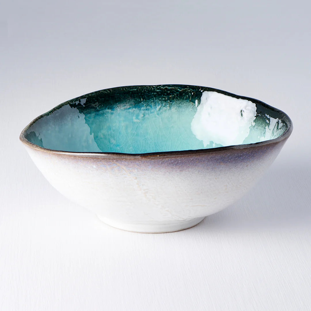 Sky Blue large uneven bowl 24cm