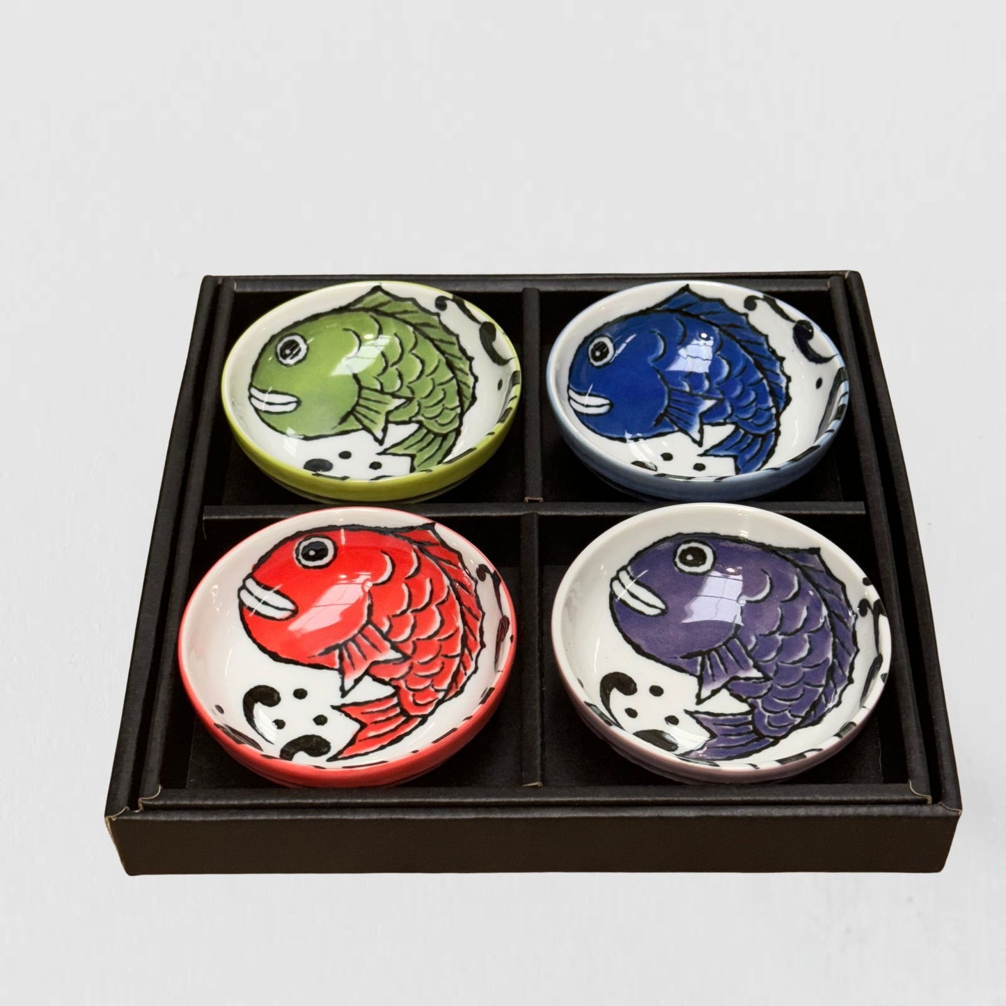 Manga Fish Design Sauce Dish Gift Set 9cm