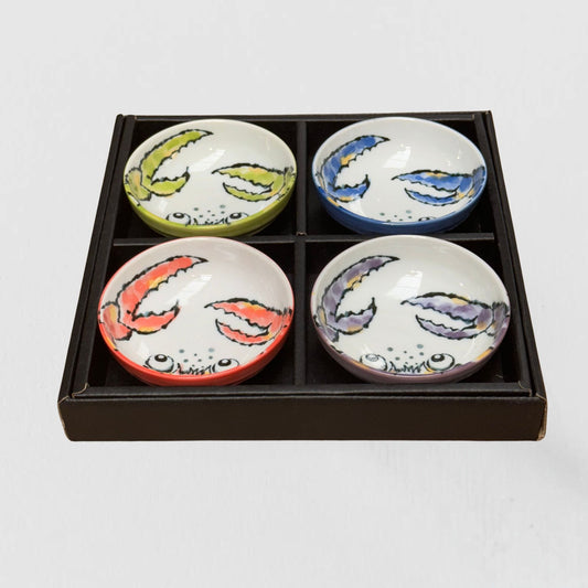 Manga Crab Design sauce gift set 9cm