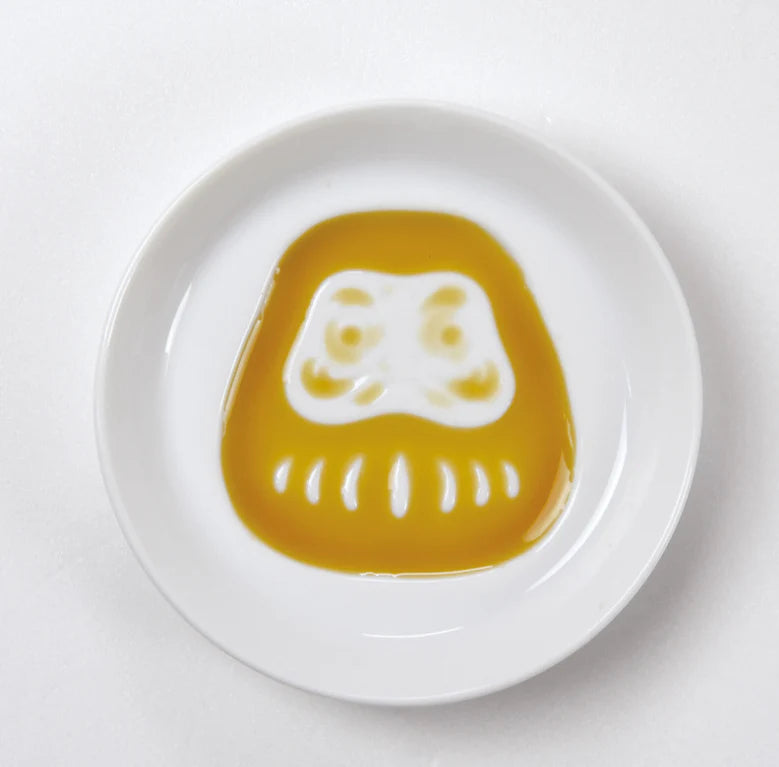 Silhouette Sauce Dish Daruma 8.2cm