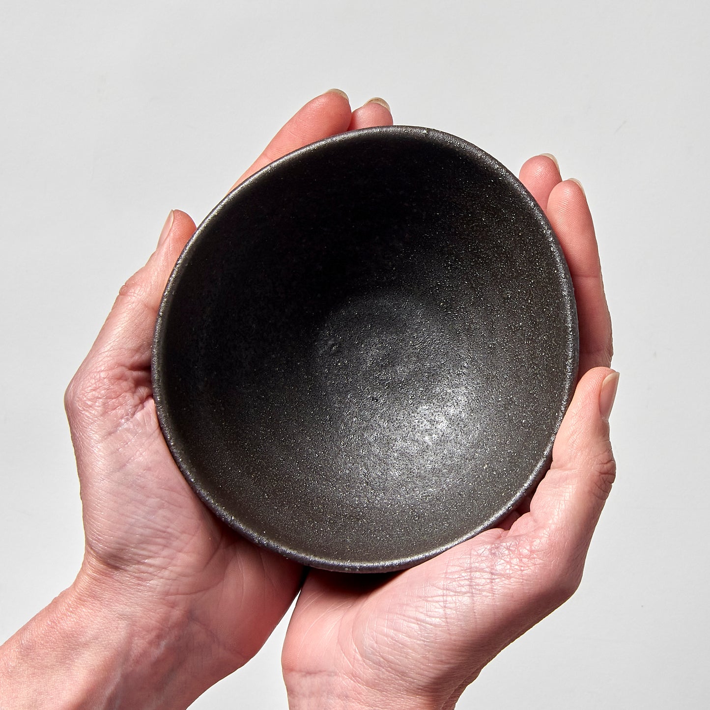 Egg-shaped stone slab bowl 13cm