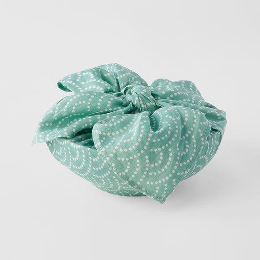 Green large Furoshiki wrap 75cm