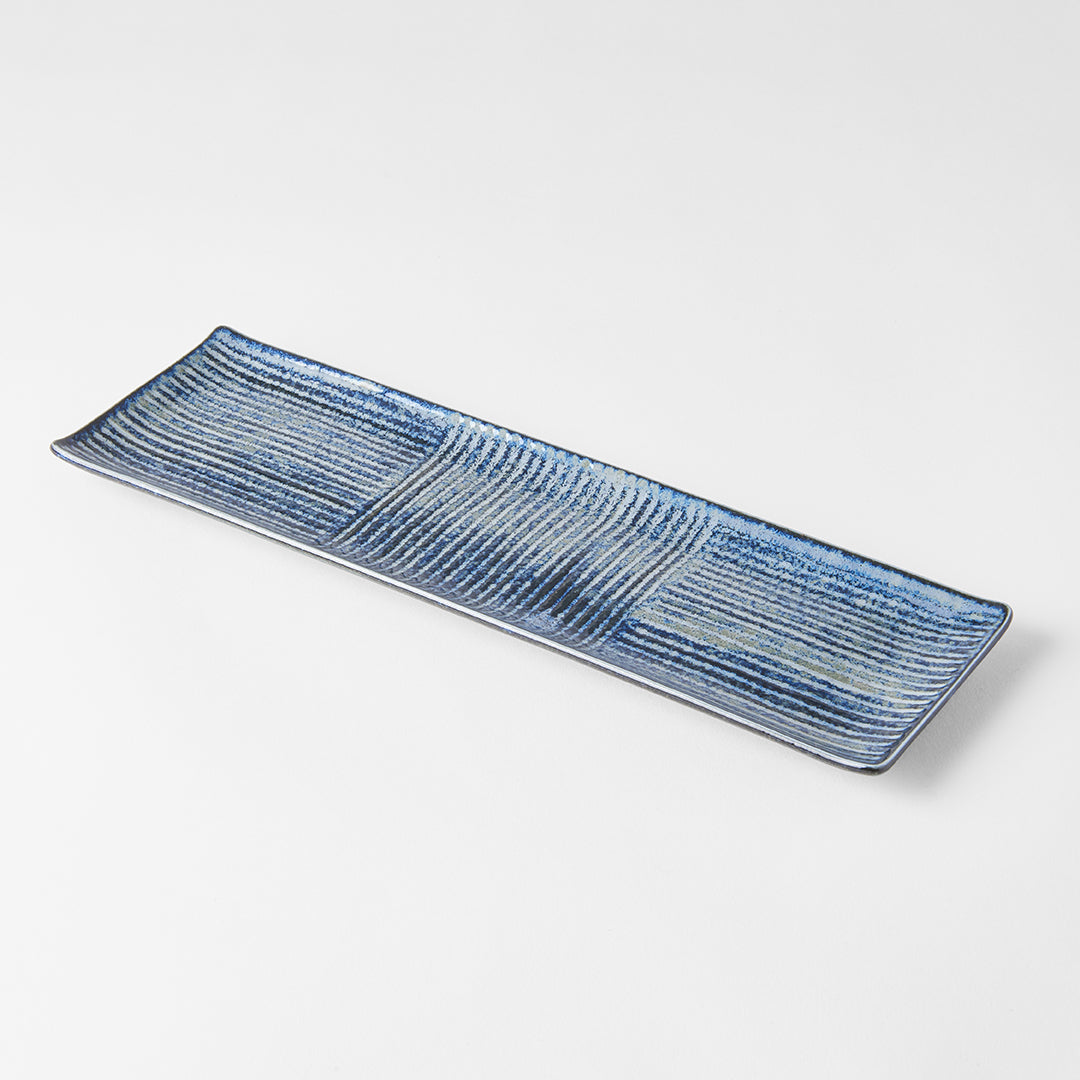 Sashimi Plate Indigo Blue 33cm