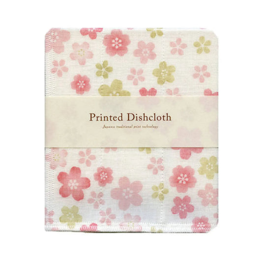 Printed Japanese Dishcloth - Sakura