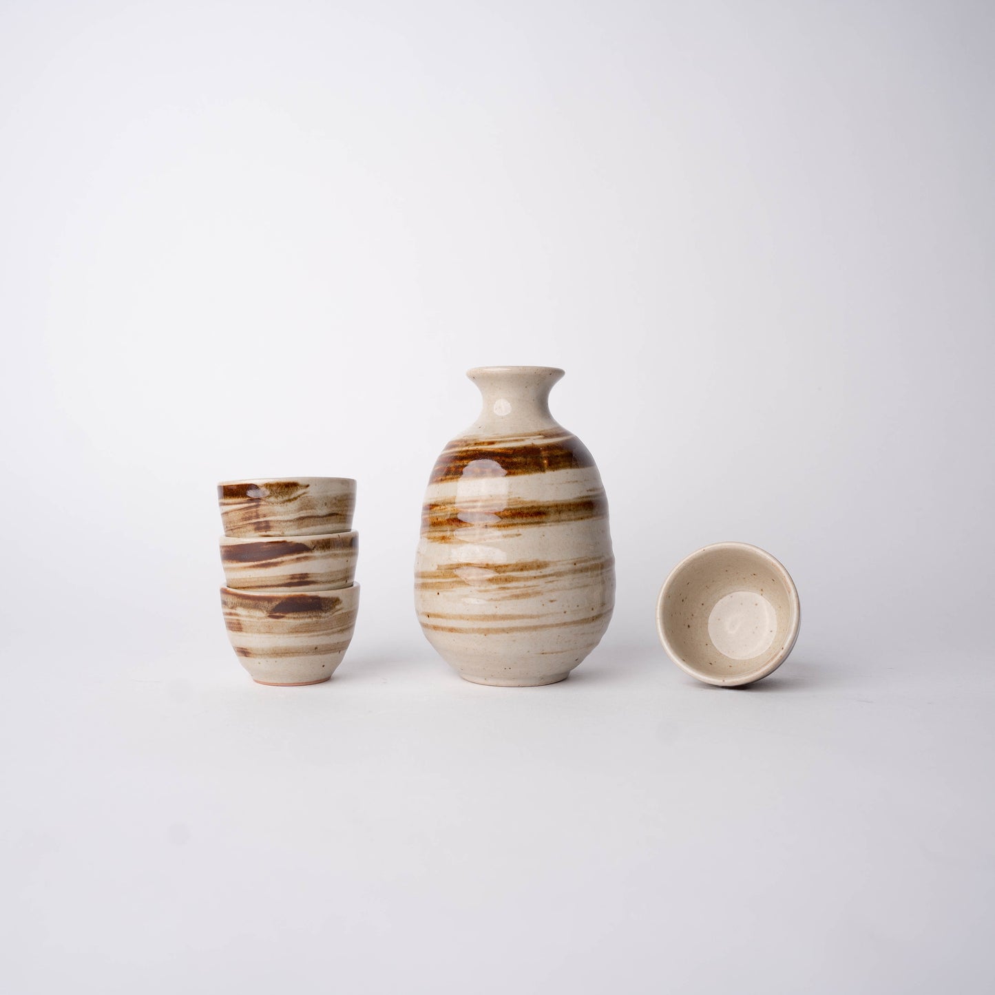 Gift Sake Set Wheat Glaze 280ml