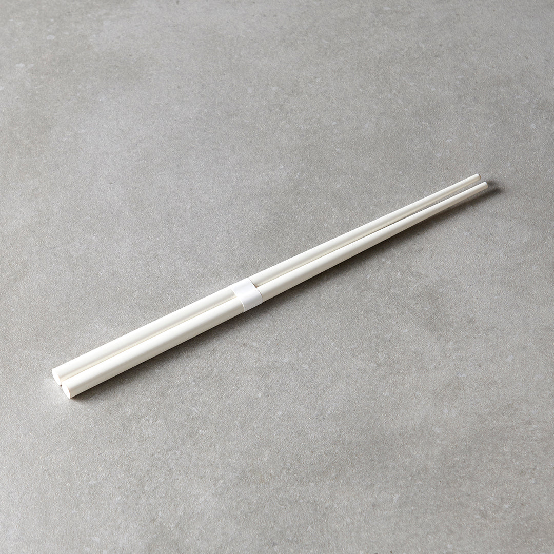 Milk White & White Chopsticks 23cm