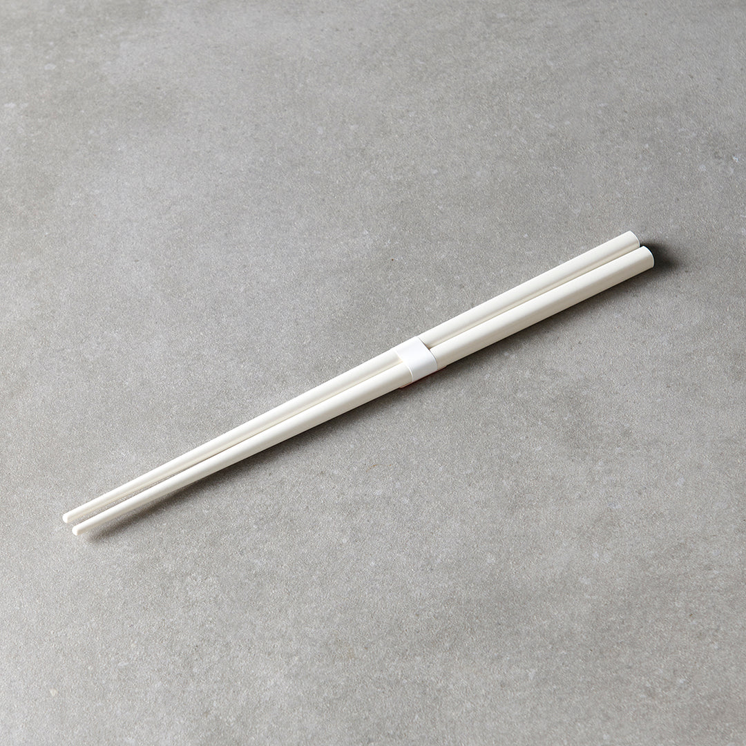 Milk White & White Chopsticks 23cm