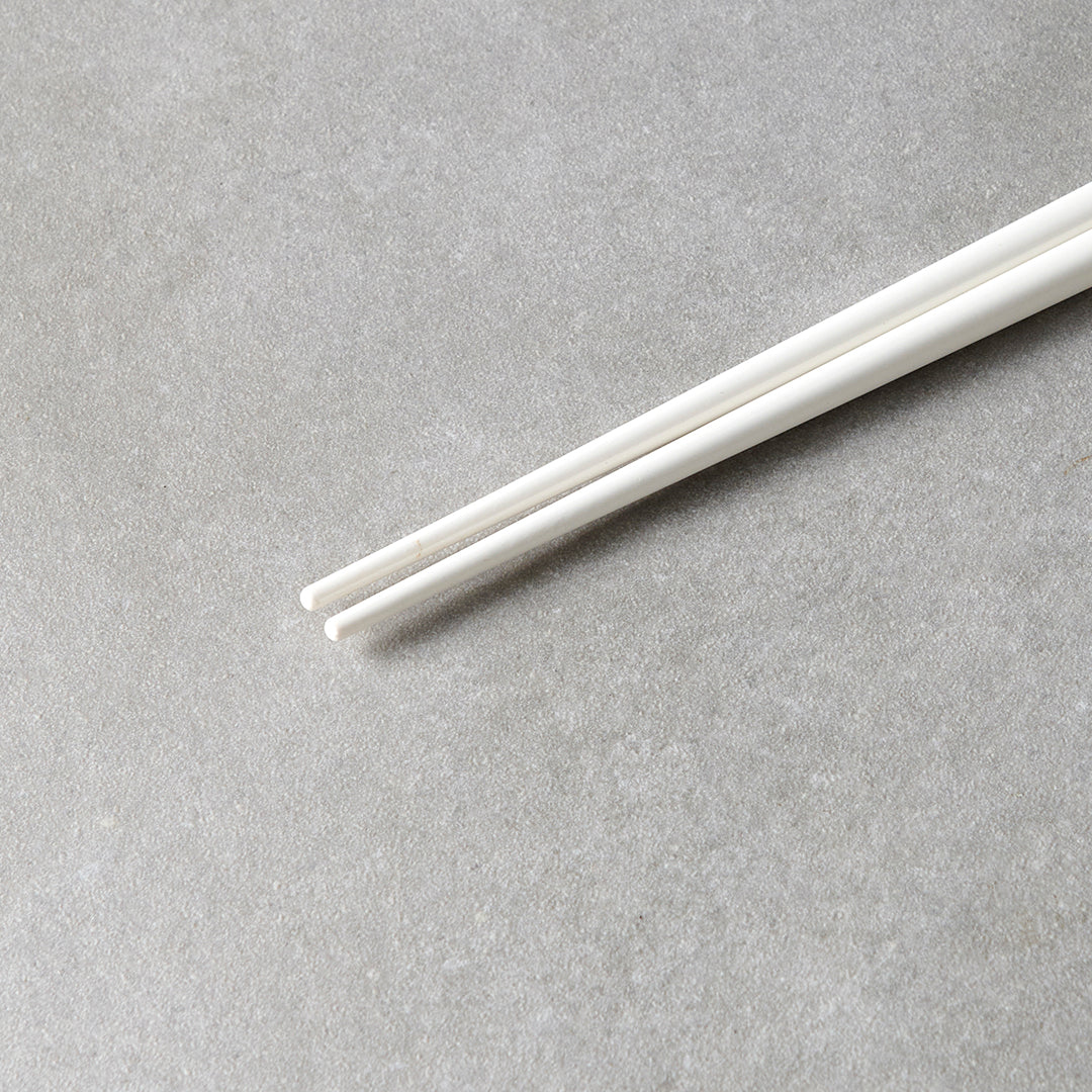 Milk White & White Chopsticks 23cm