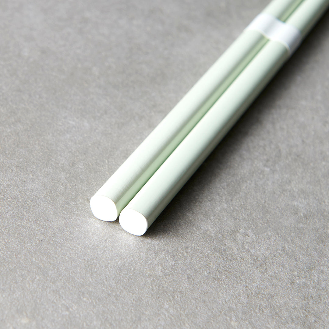 Mint Green & White Chopsticks 23cm