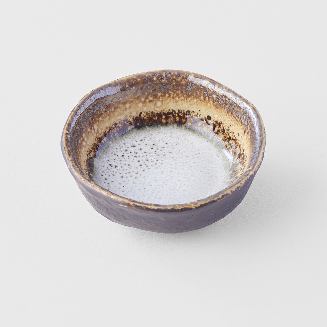 Akane Grey sauce dish 8cm