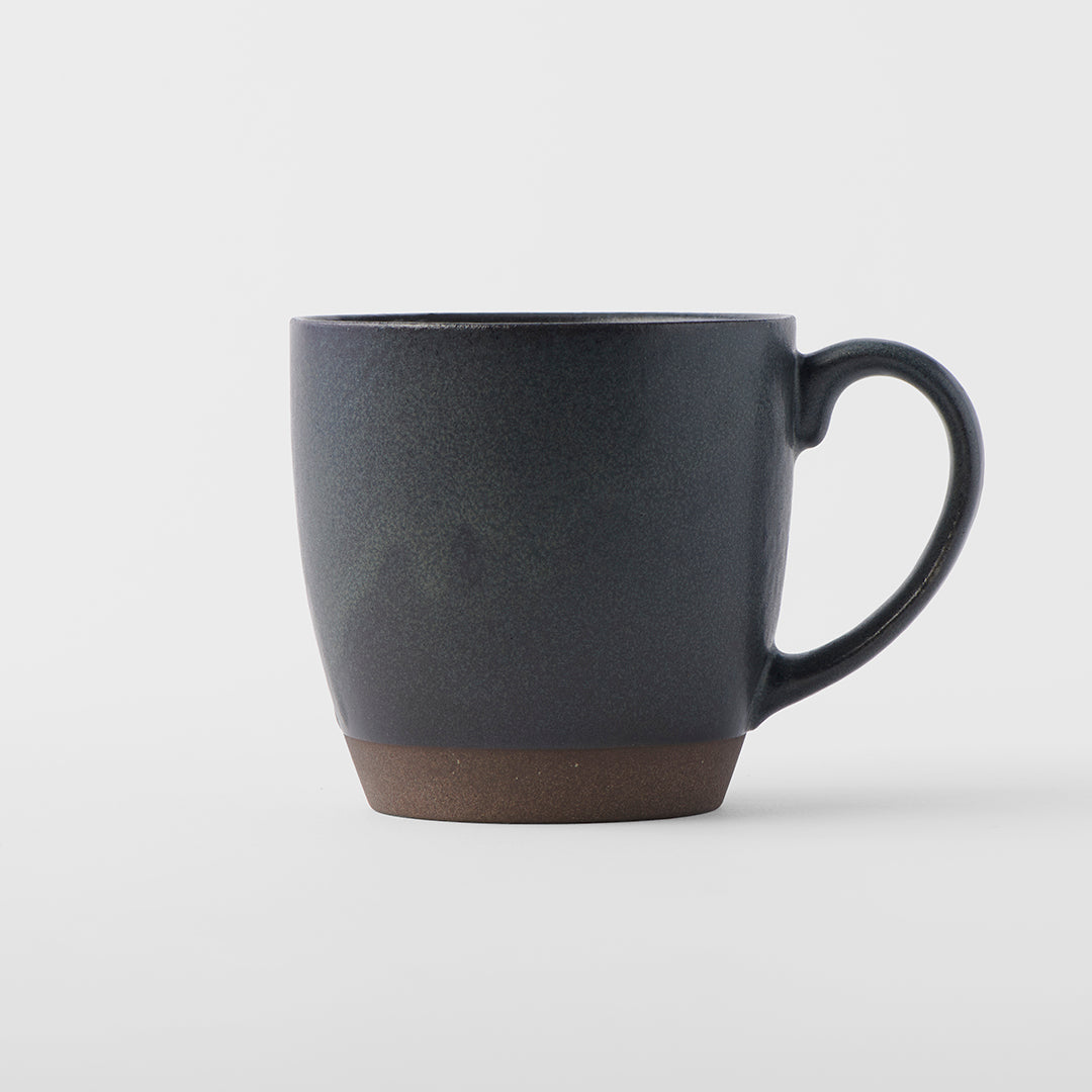 Taiko mug with handle black 8.6cm