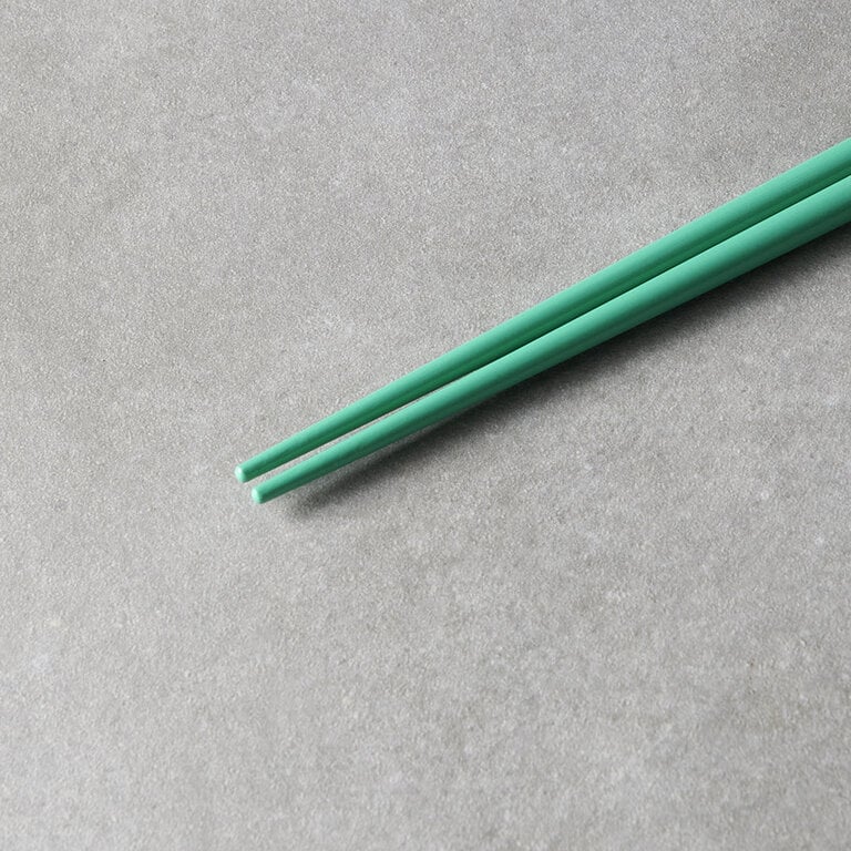 Bamboo Green & White chopsticks 23cm