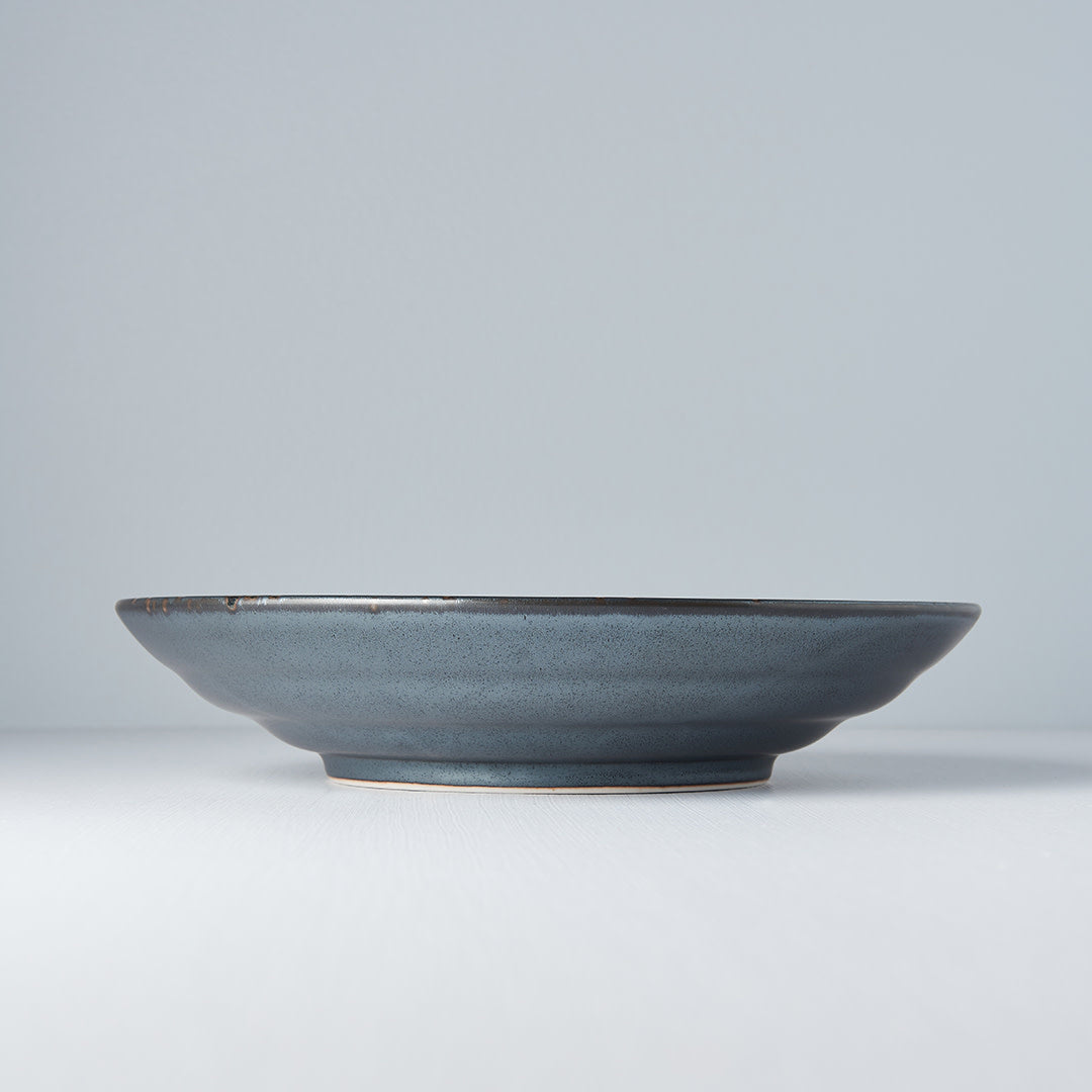 Black Pearl flat-based serving bowl 29cm