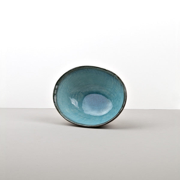 Sky Blue oval bowl 17cm