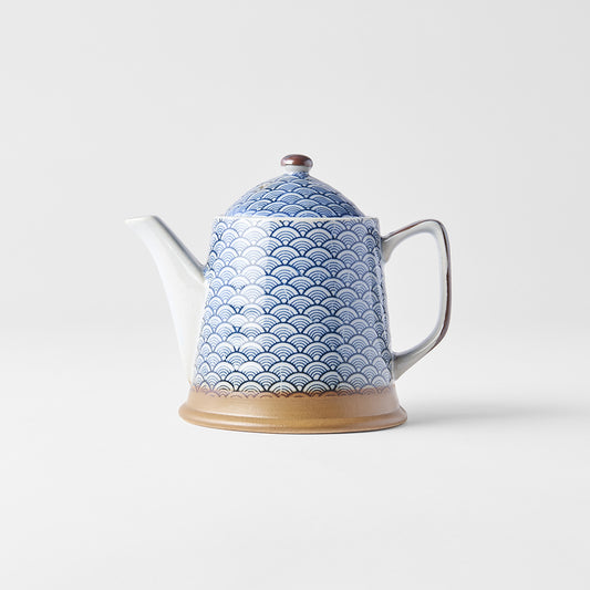 Teapot Indigo wave 12.5cm