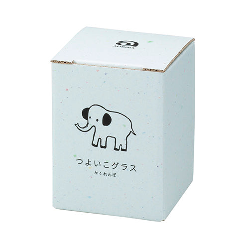 Small 'Hide & Seek' Elephant kids glass boxed 7.5cm