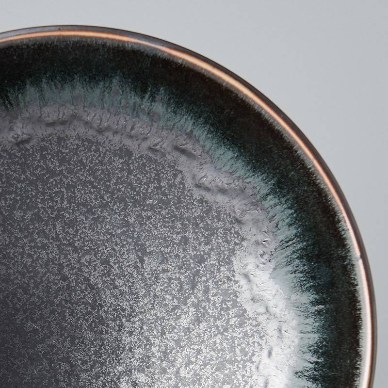 Matt W' Shiny Black Edge ramen bowl 25cm