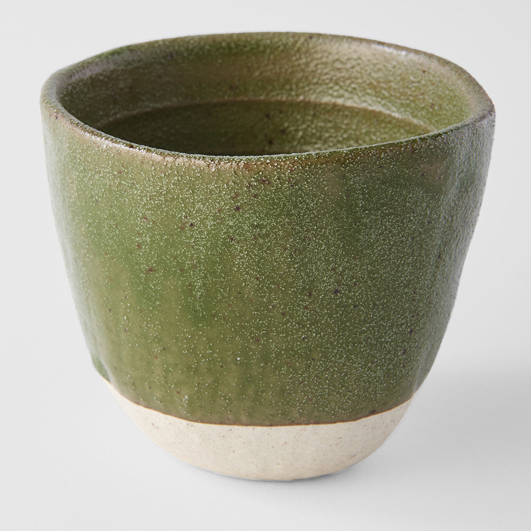 Lopsided mug moss green  7cm