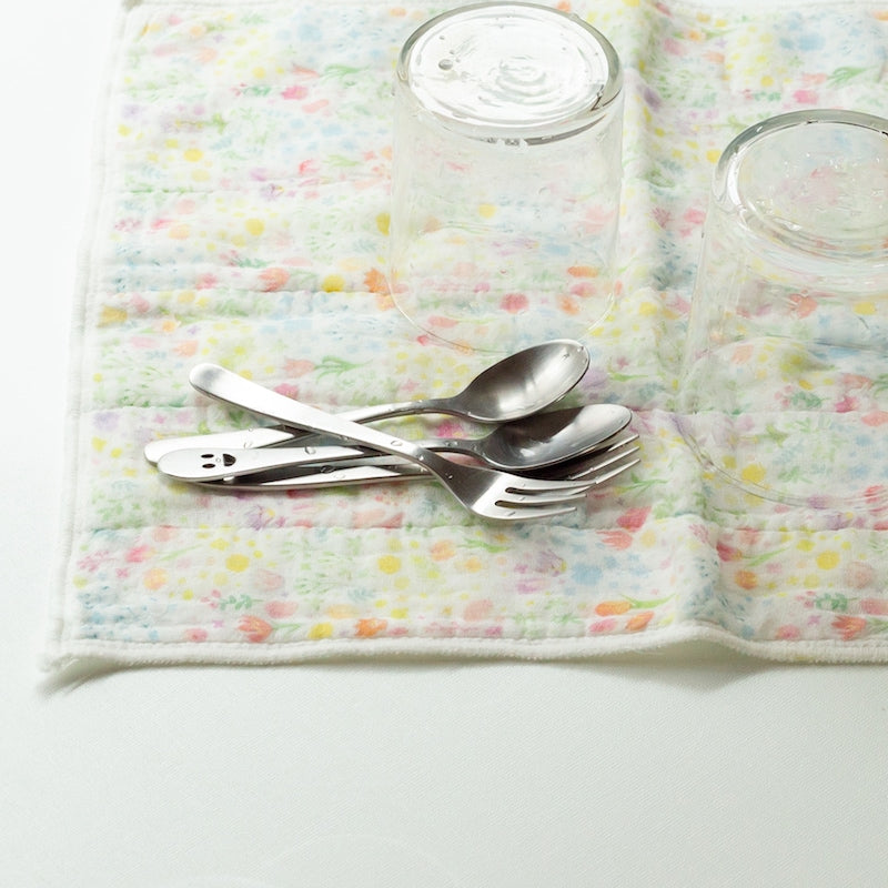 Printed Japanese Dishcloth - Japanese Bush Clover