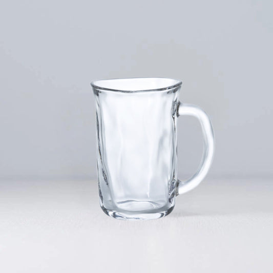 Glass mug free form 12cm