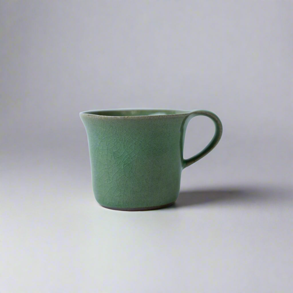 Swoop Coffee Cup Green Glaze