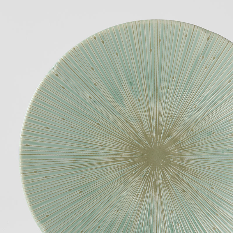 Ice Drift green dinner plate 24.5cm