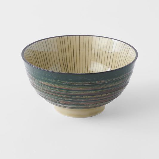 Dark Green Converging udon bowl 17cm