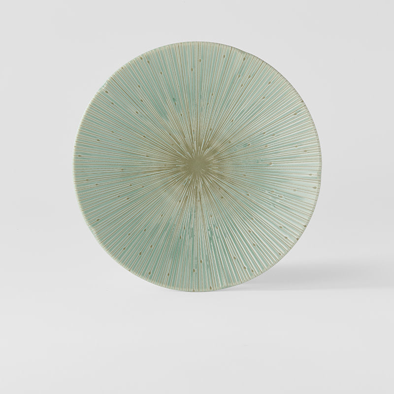 Ice Drift green dinner plate 24.5cm