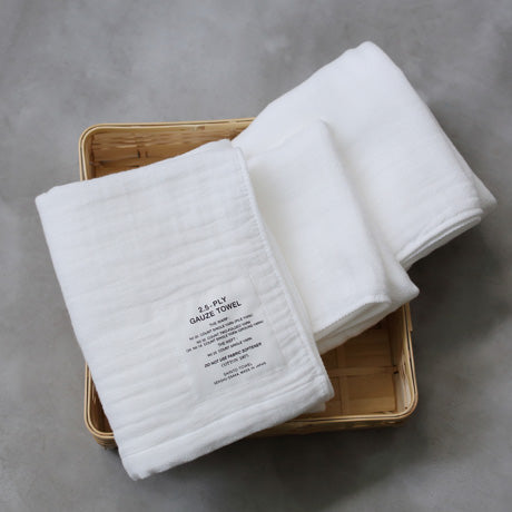 Shinto 2.5 ply gauze tea towel white