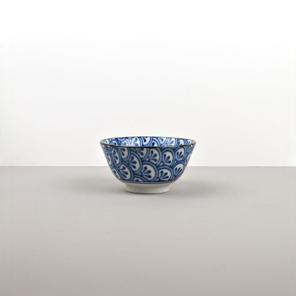 Indigo Petal Crest Ikat medium bowl 13cm