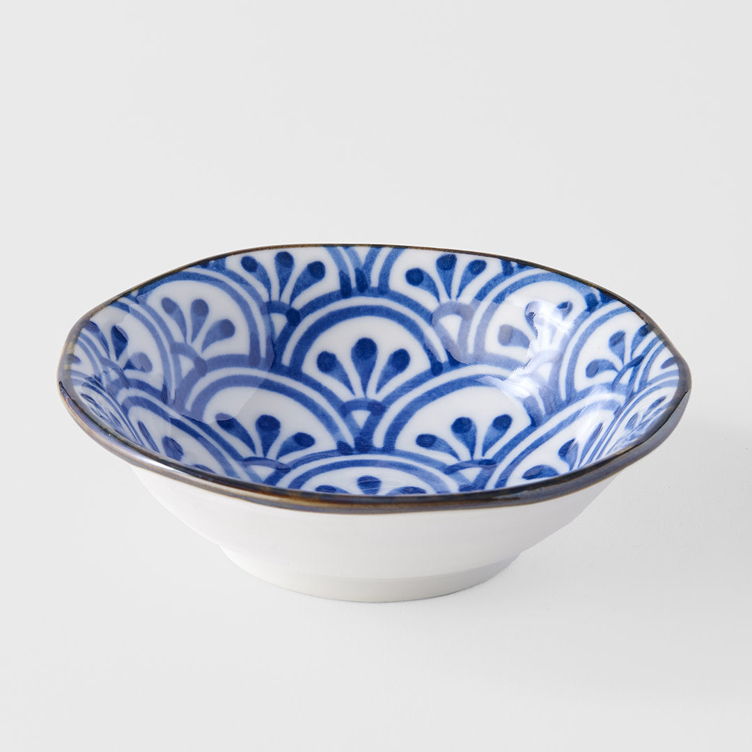 Indigo Petal Crest Ikat small bowl 11cm