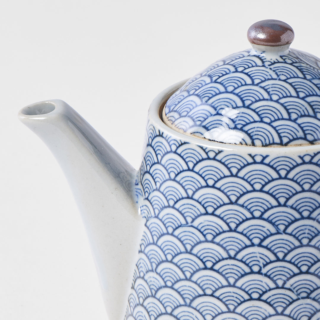 Teapot Indigo wave 12.5cm