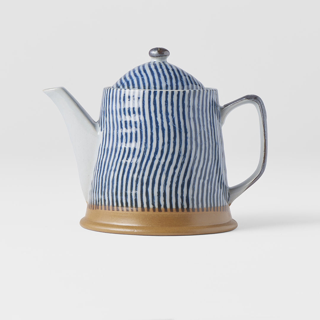 Teapot indigo wave 12.5cm