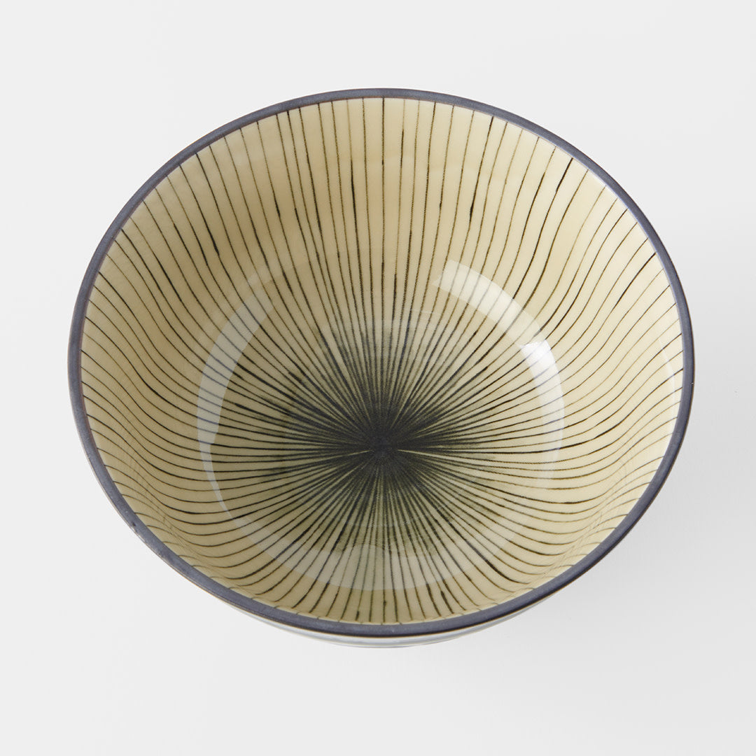 Dark Green Converging udon bowl 17cm