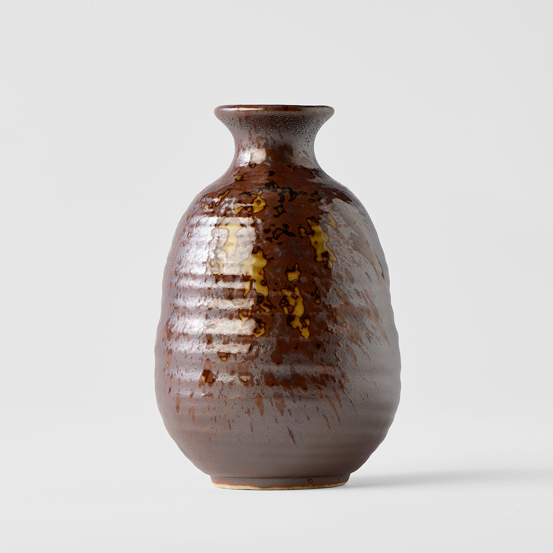 Sake Jug Light Brown Glaze 12cm