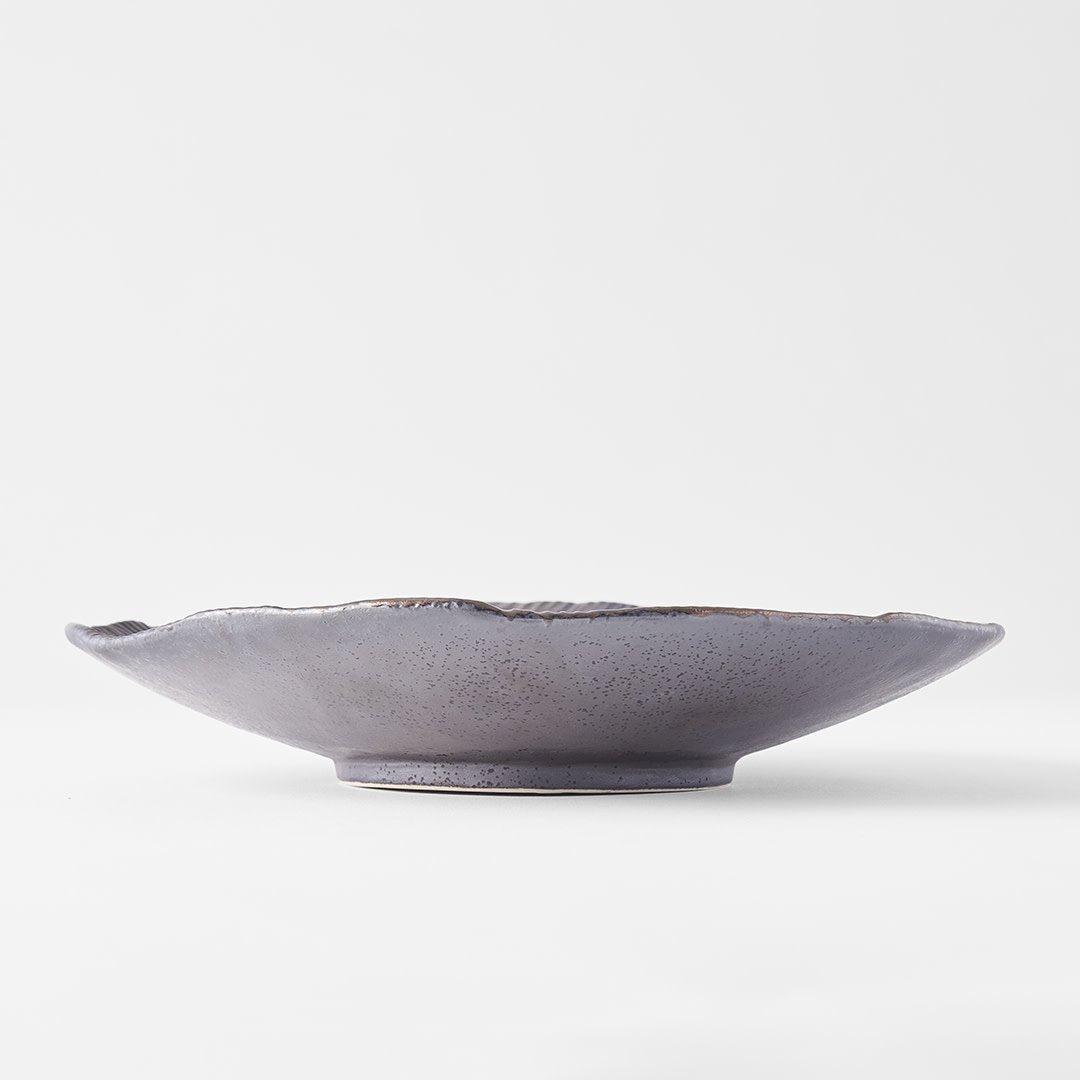 Midori Ridge shallow bowl 25cm