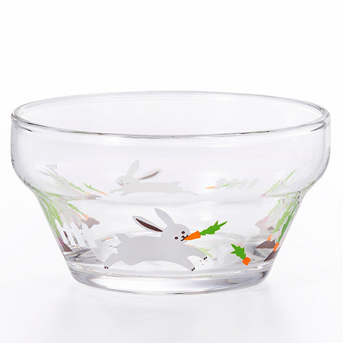 Glass bowl 'Hide & Seek' Rabbit 9.5cm