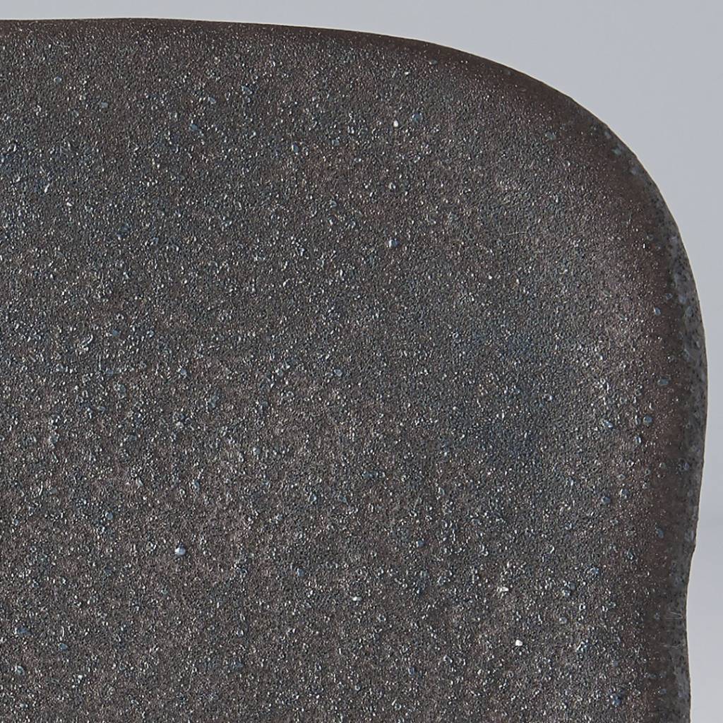 Stone Black textured rectangular platter 16cm