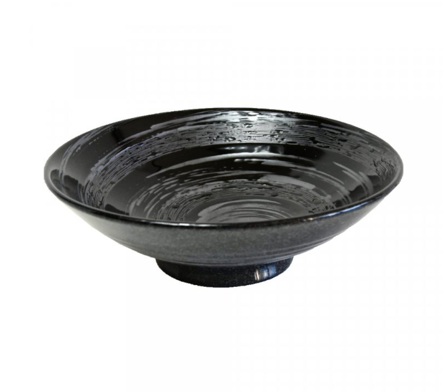 Gunmetal Swirl ramen bowl 25cm