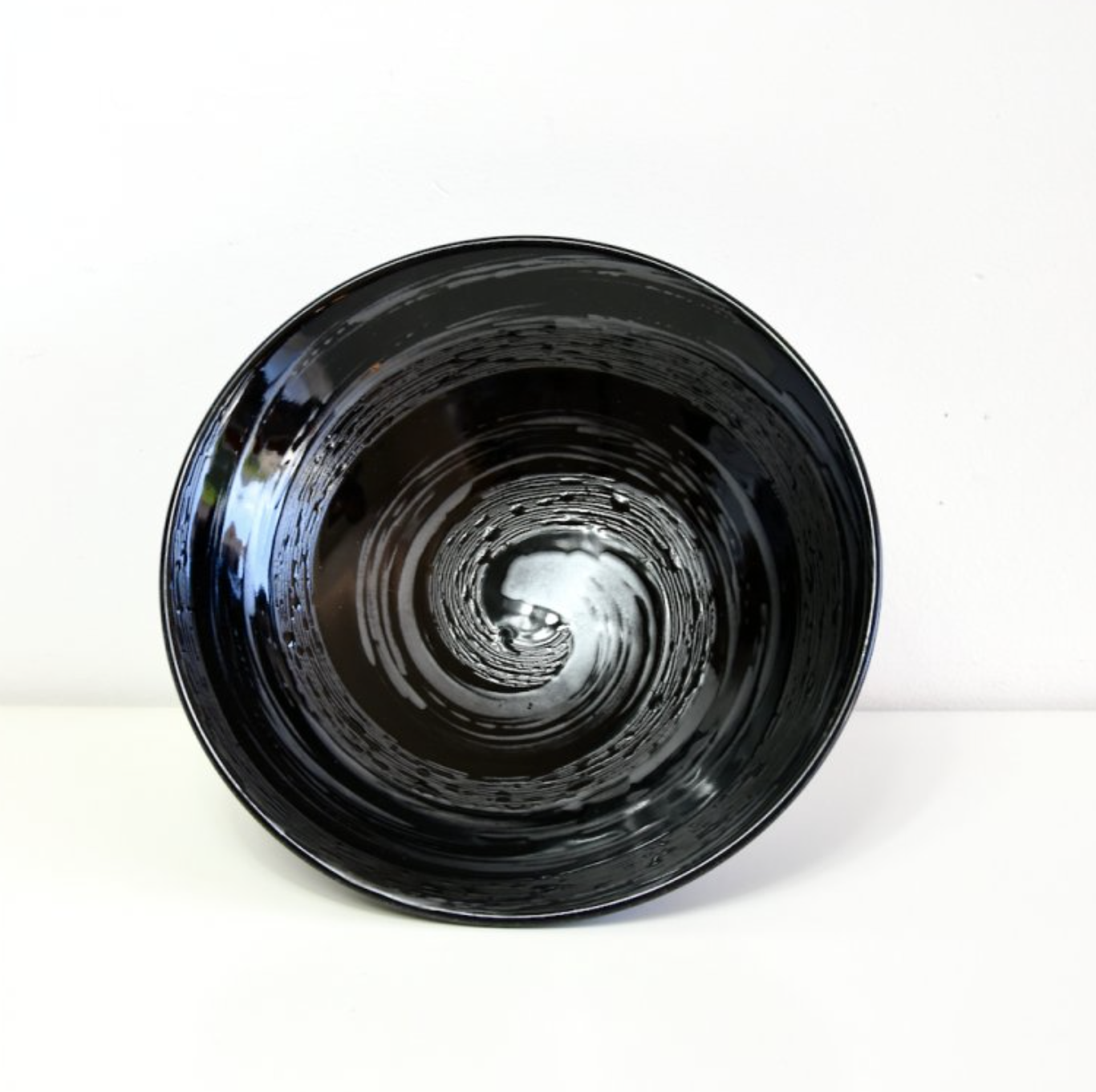 Gunmetal Swirl ramen bowl 25cm