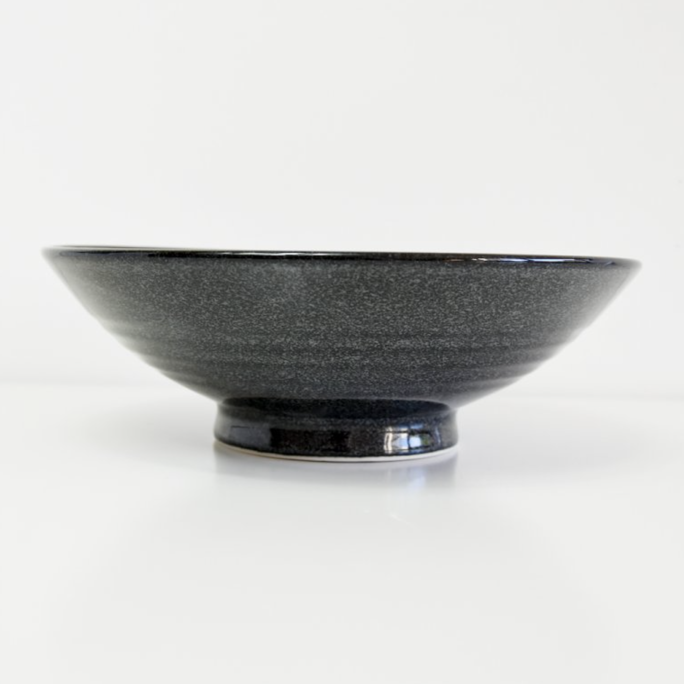 Gunmetal Swirl ramen bowl 25cm