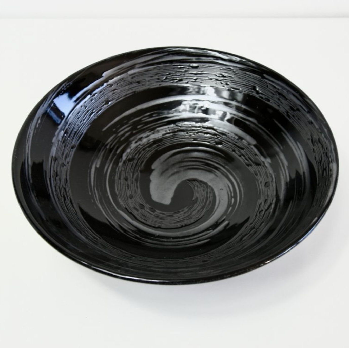 Gunmetal Swirl ramen bowl 25cm