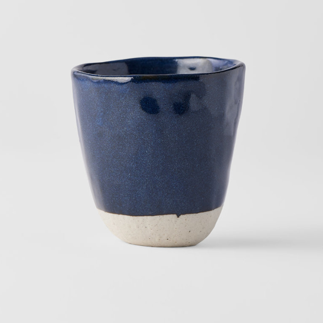 Lopsided mug navy blue 9.5cm