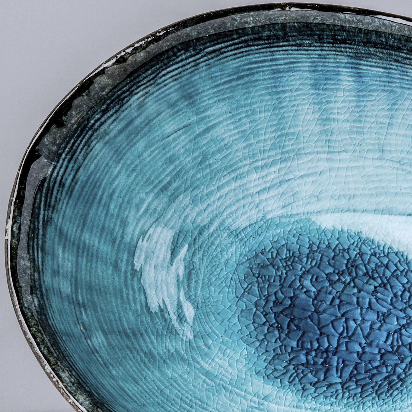 Sky Blue oval bowl 17cm