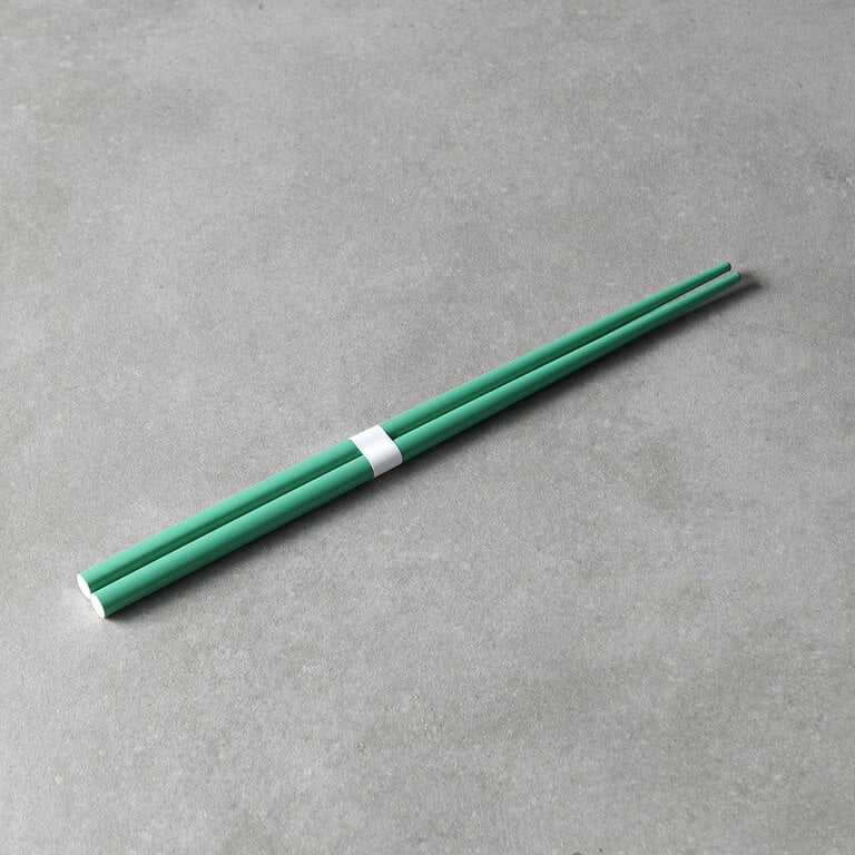 Bamboo Green & White chopsticks 23cm