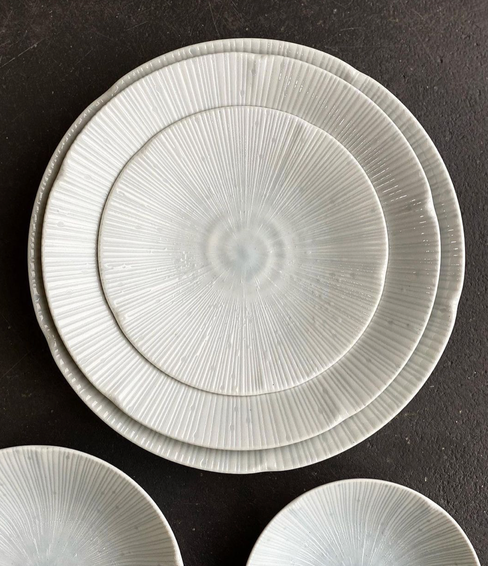 Ice Drift white tapas plate 16.5cm