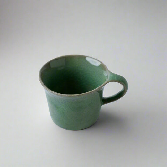 Swoop Coffee Cup Green Glaze