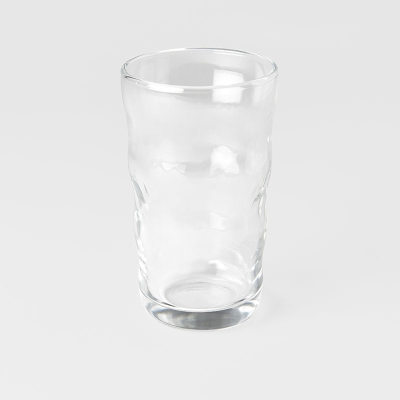 Glass tumbler bubbled 14cm