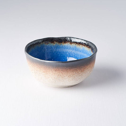 Cobalt Blue uneven bowl round 15cm